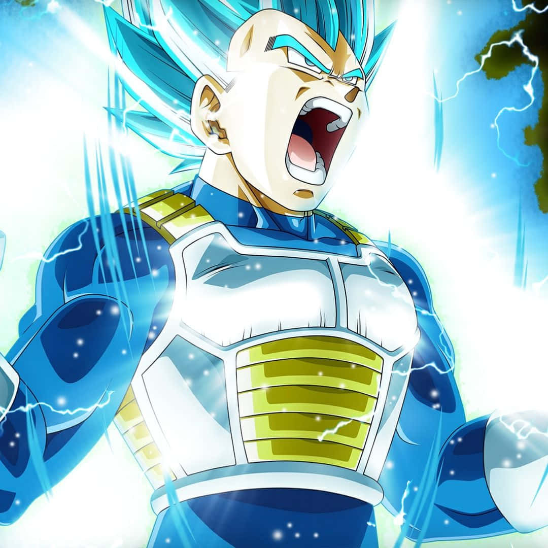 1080x1080 Vegeta Blue Super Saiyan Transformation Wallpaper