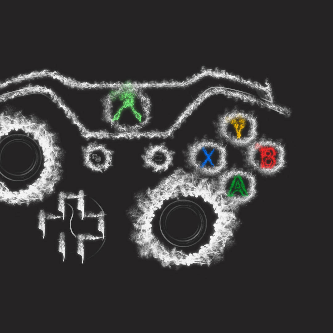 1080x1080 Xbox Controller Illustration Wallpaper