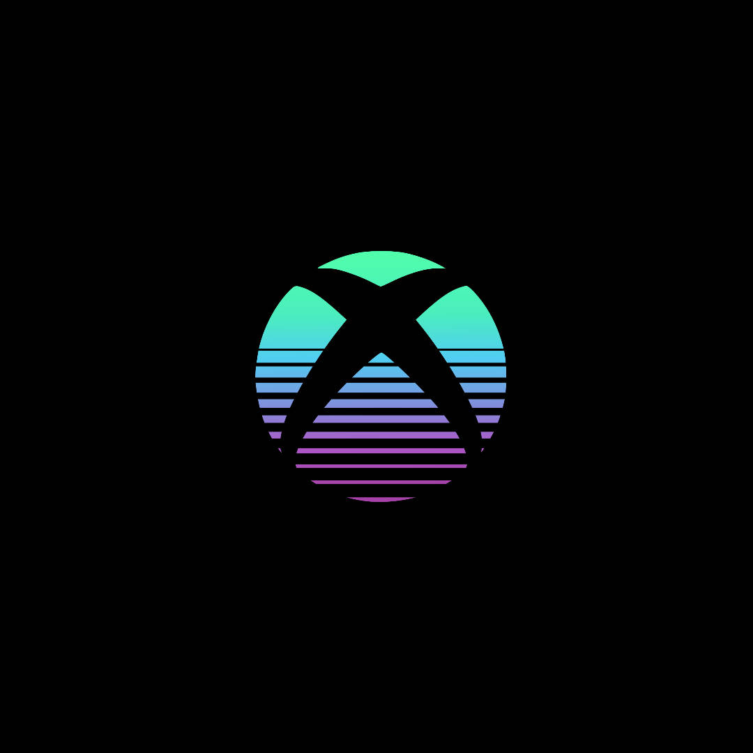 1080x1080 Xbox Retro Black Wallpaper