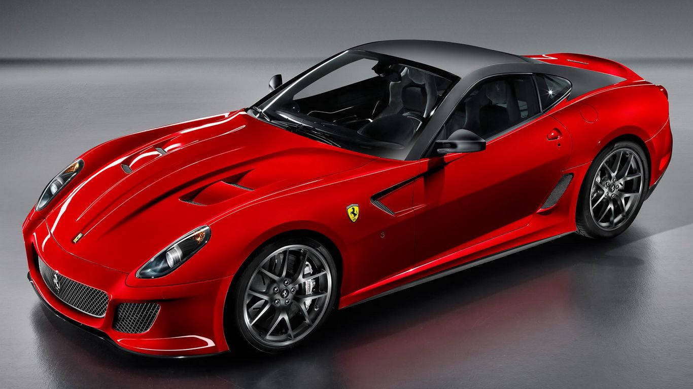 1366x768 Ferrari Hd Red 599 Gtb Wallpaper