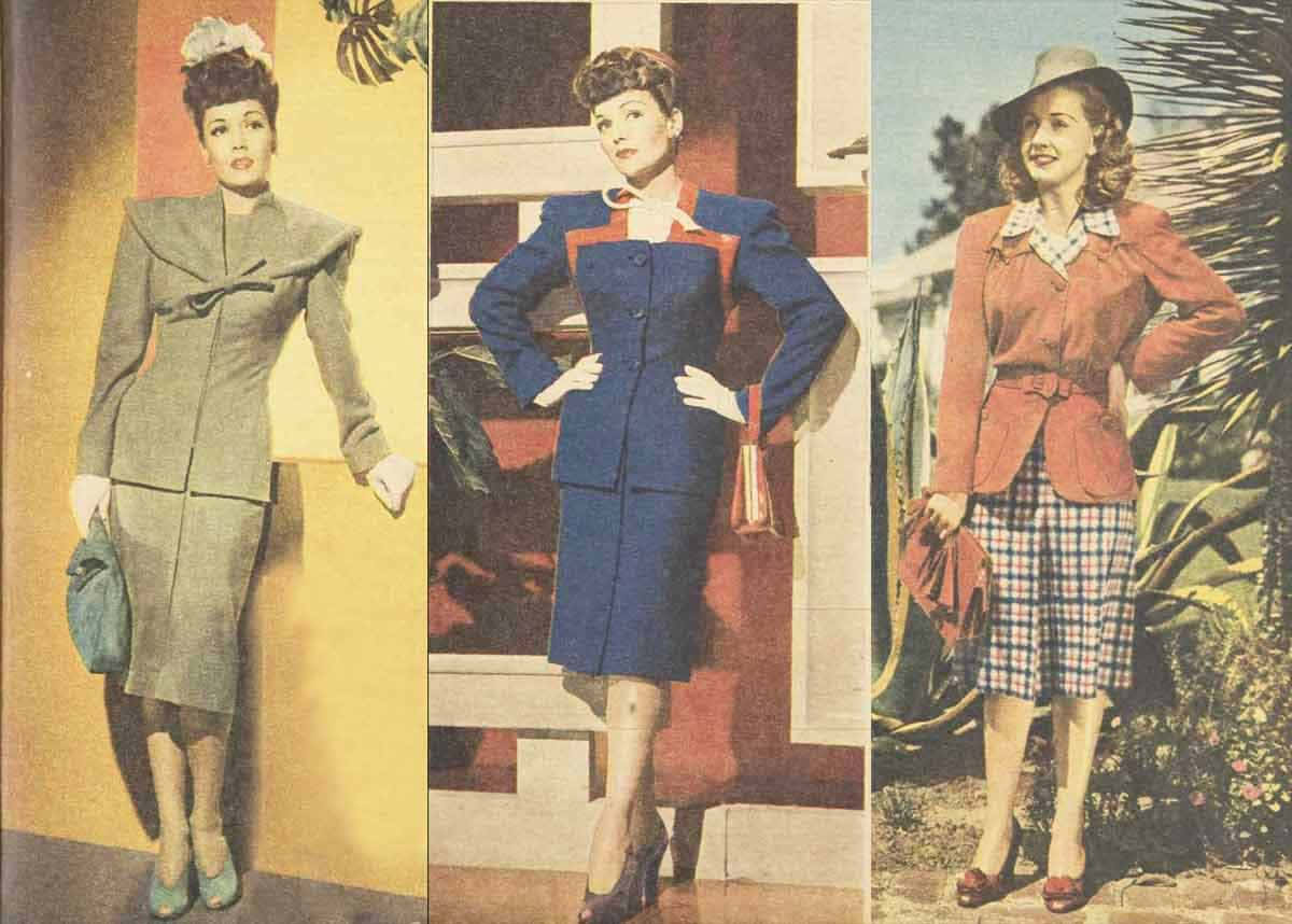 1940s Women Fashion Trends Wallpaper