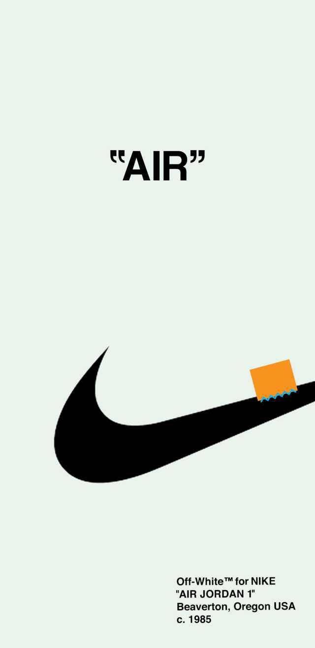 1985 Nike Iphone White Green Wallpaper