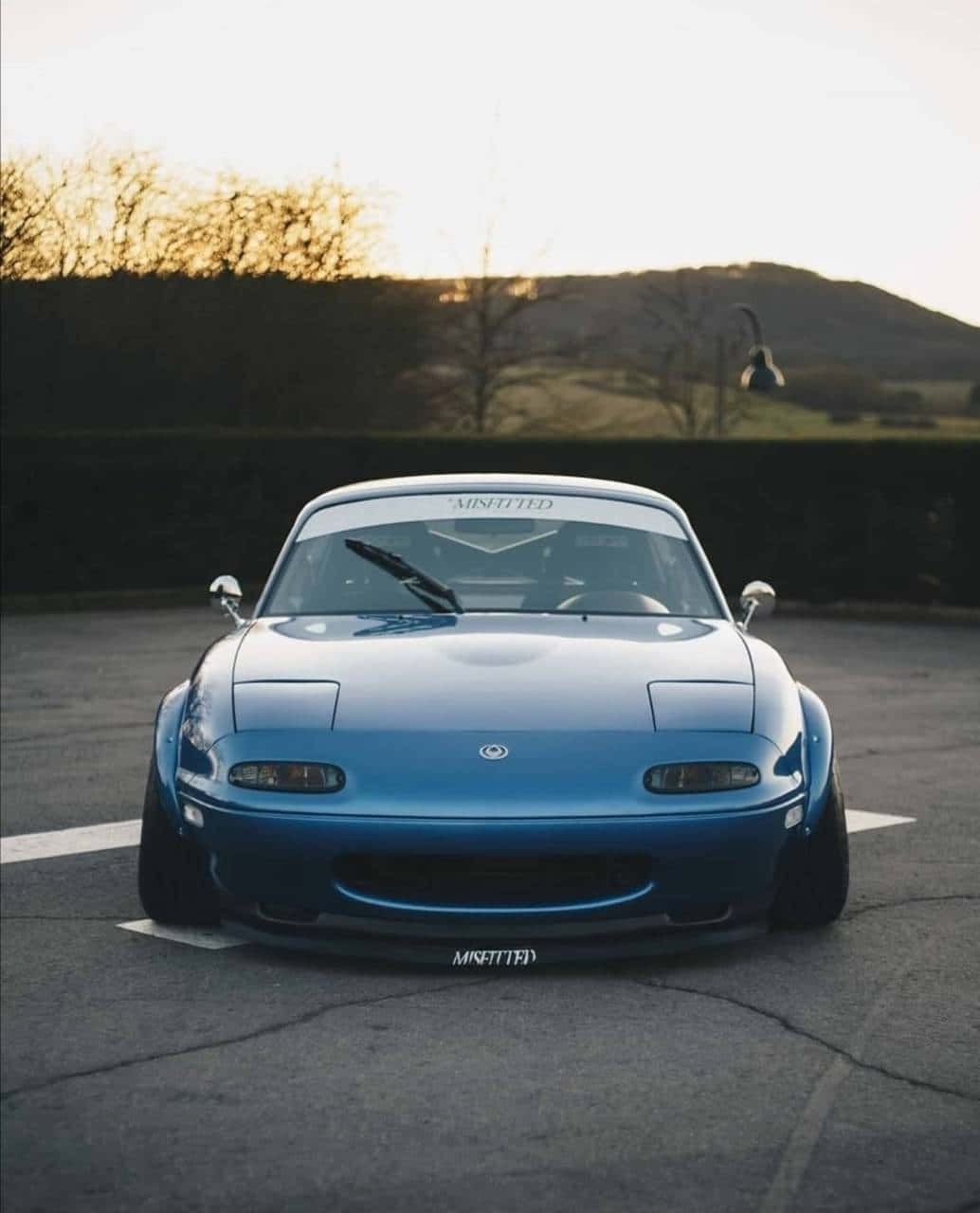 2016 Blue Mazda Mx 5 Miata Front Angle Shot Wallpaper