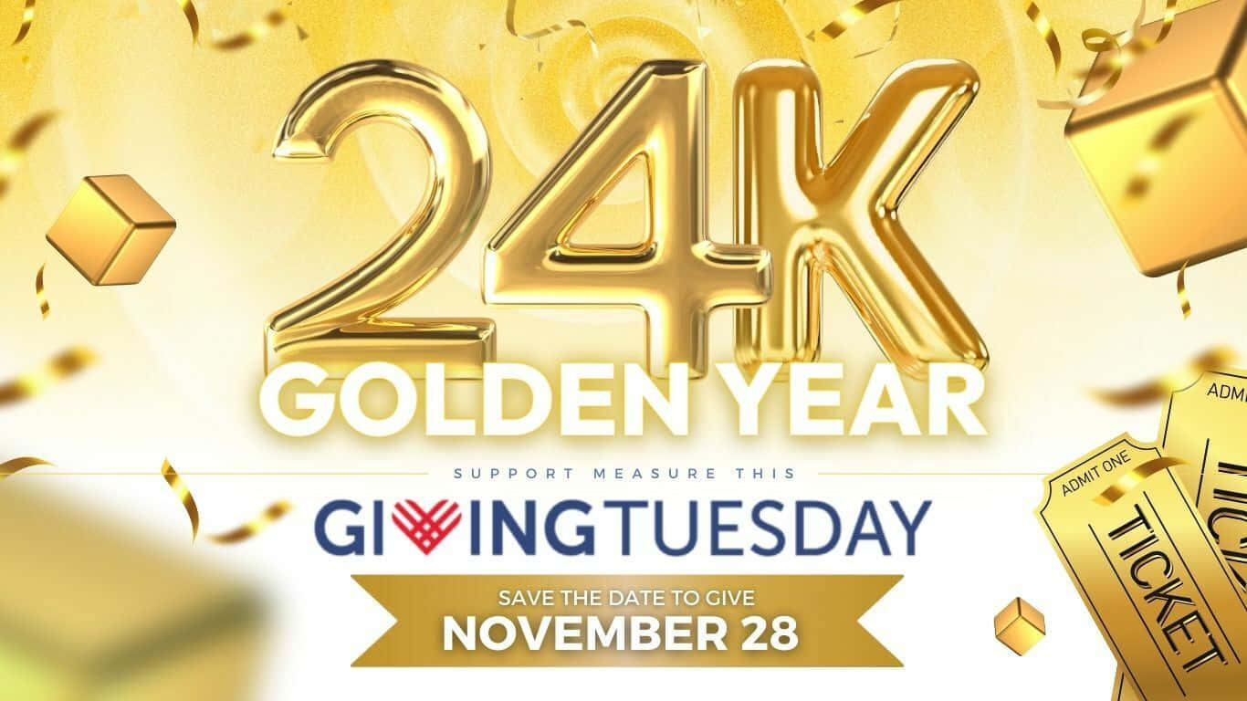 24 K Golden Year Giving Tuesday Promotion Wallpaper