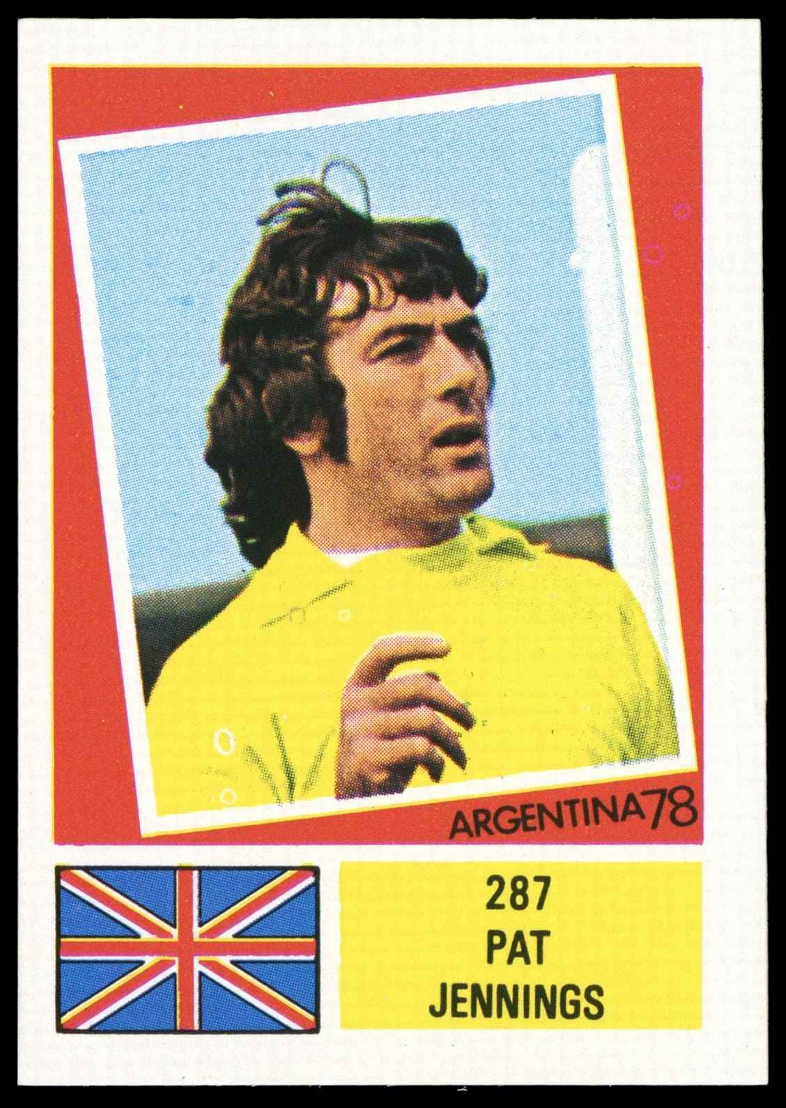 287 Pat Jennings Fks Argentina 78 Stickers Wallpaper