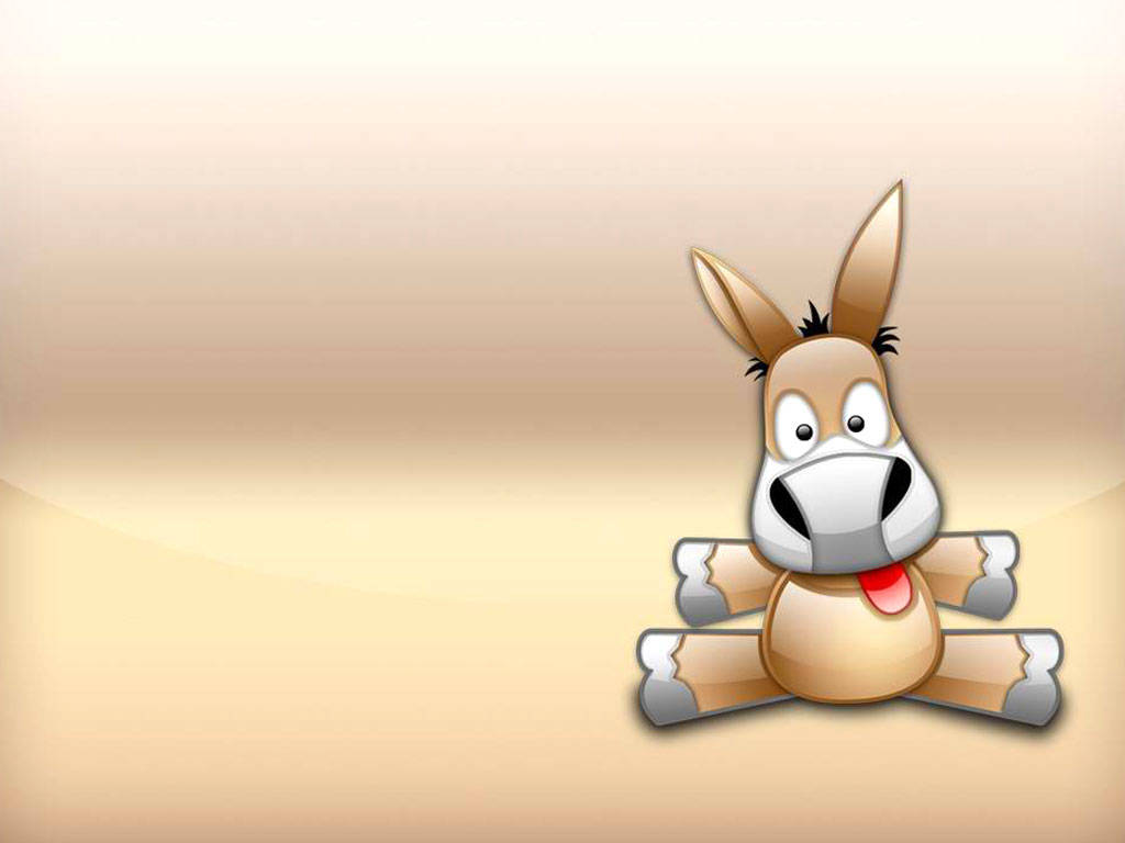 2d Donkey Stuffed Toy Wallpaper