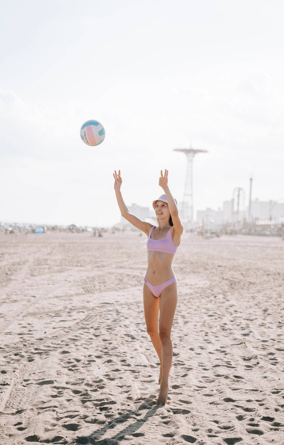 3 Talented Volleyball Players With A Passion For The Game Wallpaper