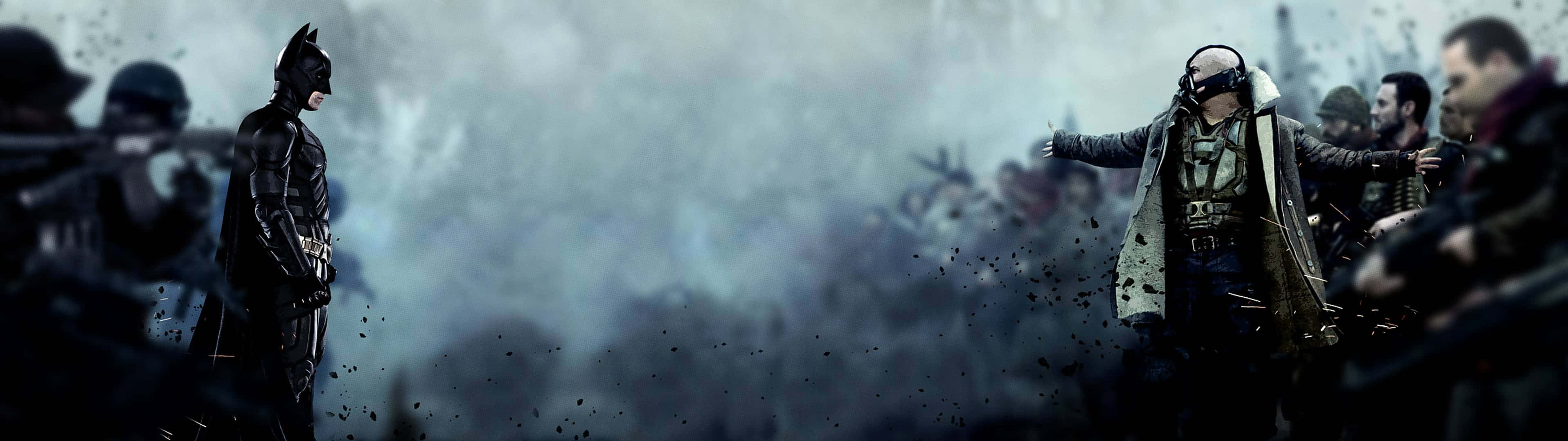 3840 X 1080 Gaming Batman Bane Wallpaper