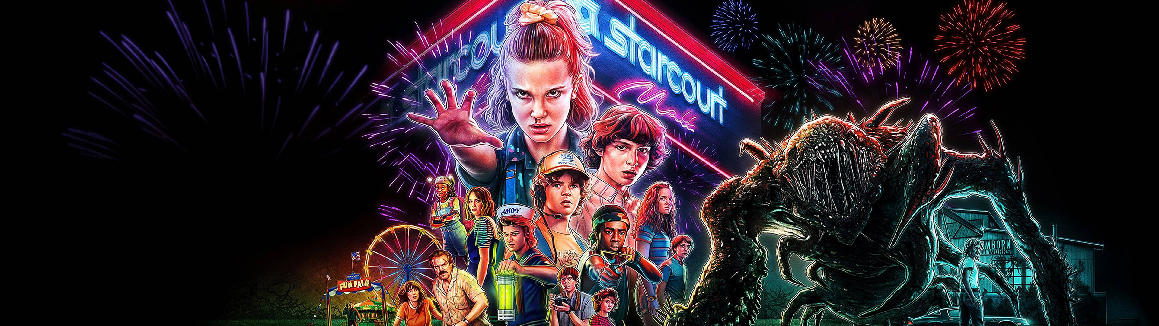 3840x1080 4k Stranger Things Wallpaper