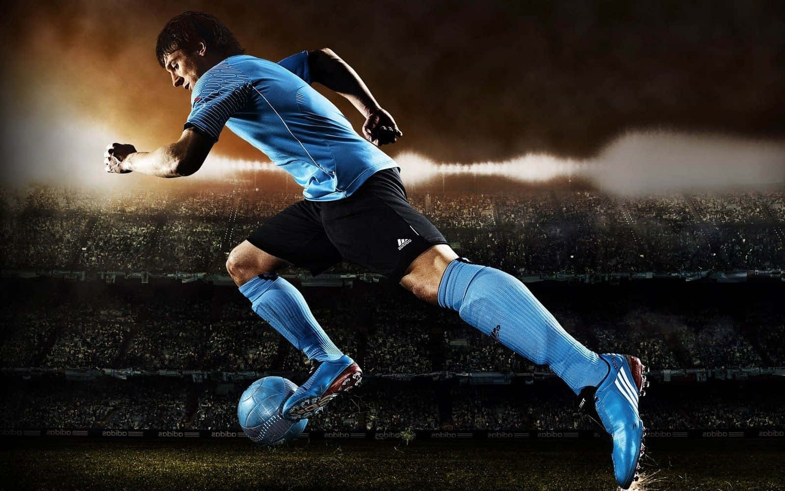 3d Soccer Match In Action Wallpaper