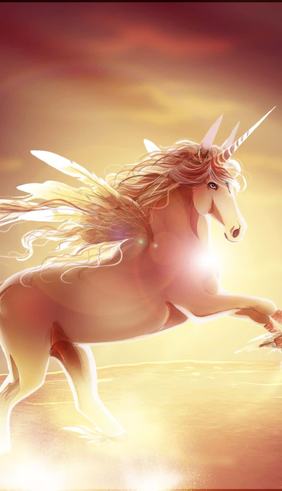 3d Unicorn 956 X 1661 Wallpaper Wallpaper