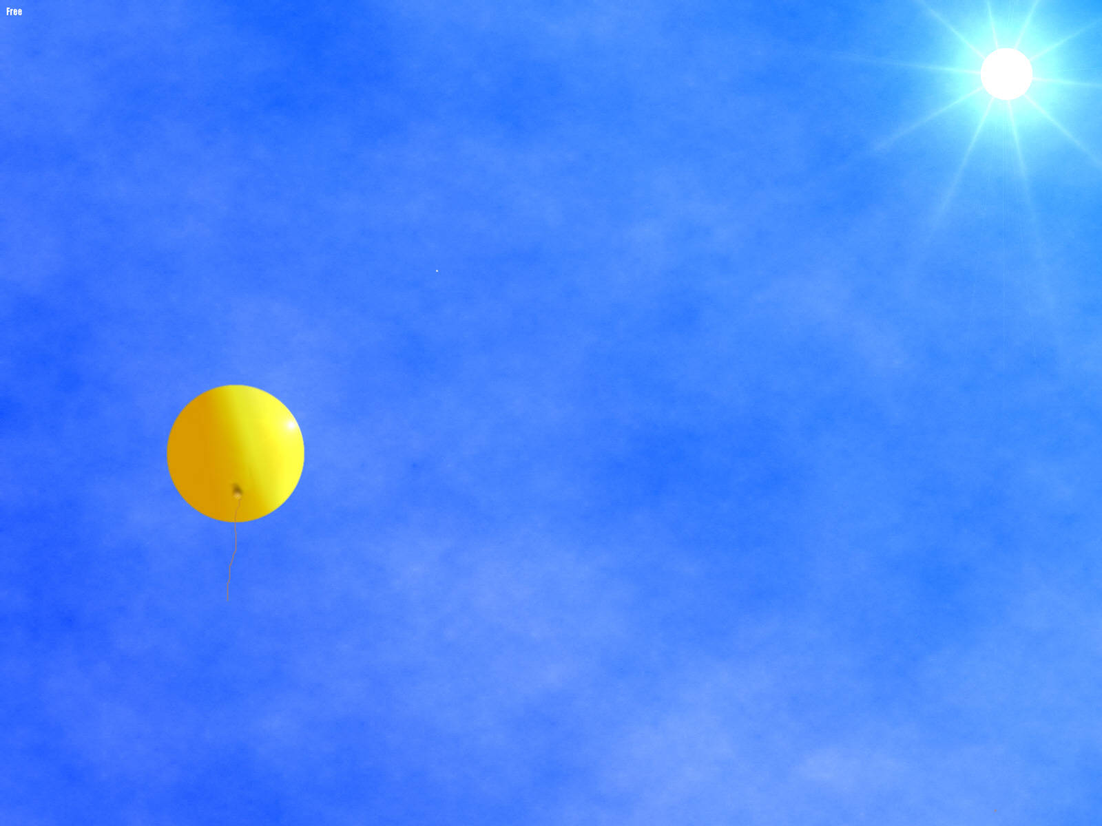 4k Nature Yellow Balloon Wallpaper