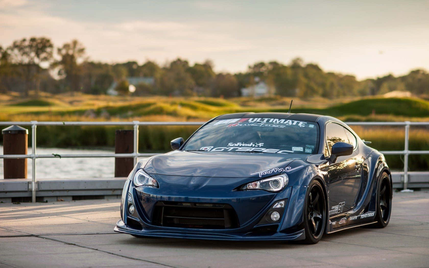 4k Toyota 86 Dark Blue Car Wallpaper