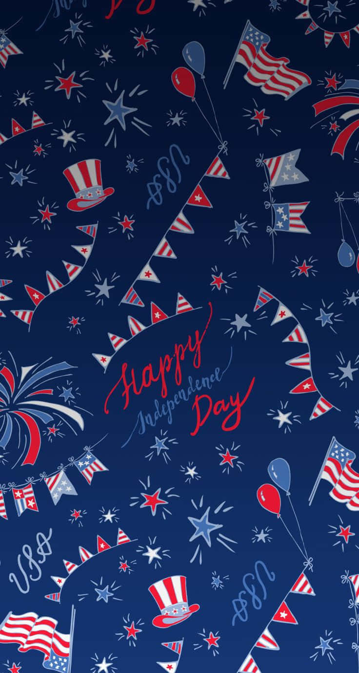 4thof July Celebration Pattern Wallpaper