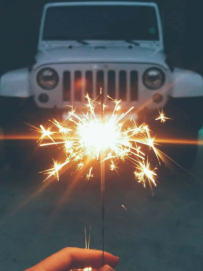 4thof July Sparklerand Jeep Wallpaper