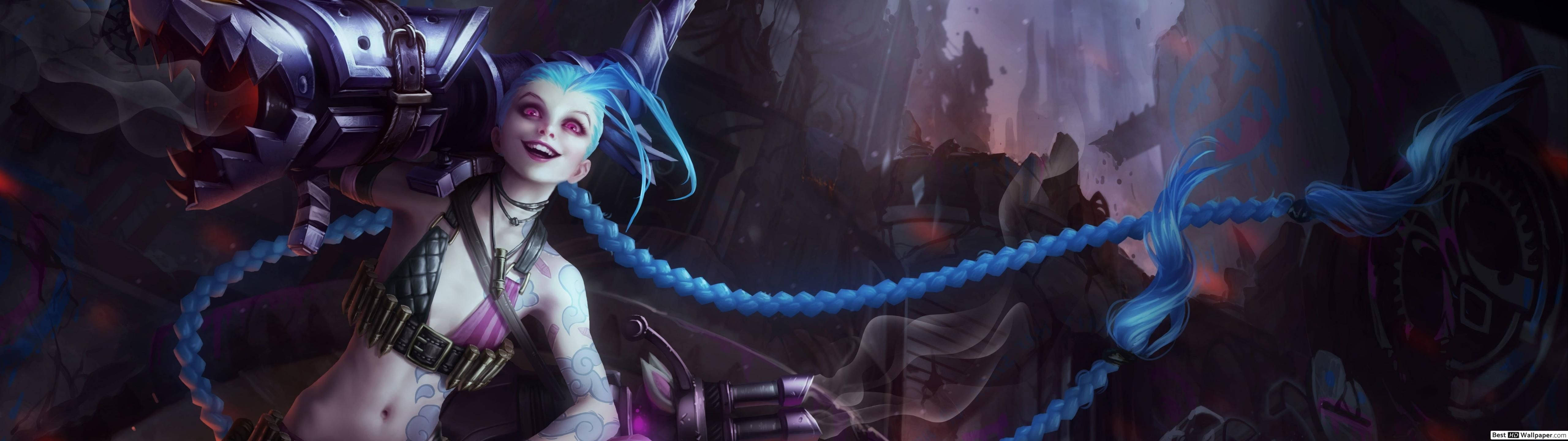 5120x1440 Game Arcane Jinx Wallpaper