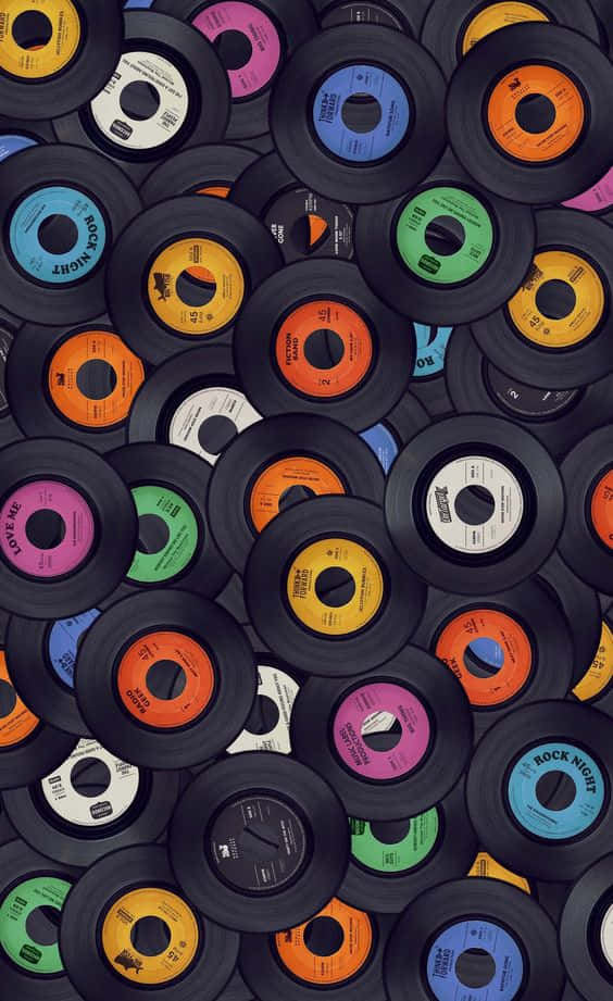 80s Compact Discs Iphone Wallpaper