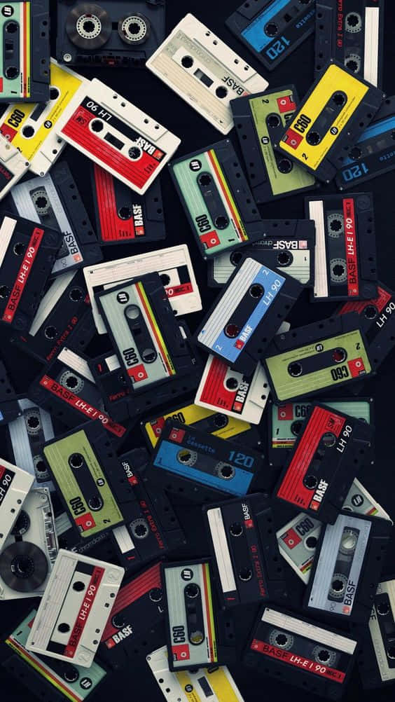 80s Iphone Cassette Tapes Wallpaper