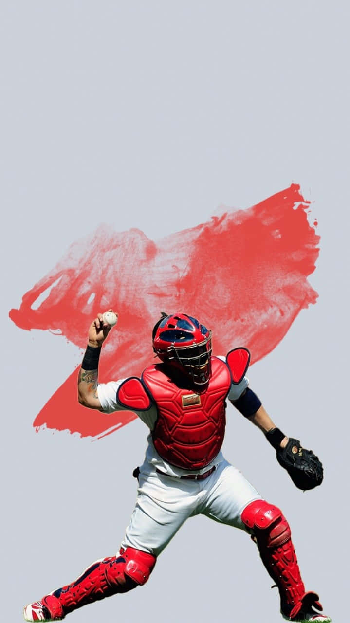 A Baseball Player Is Throwing A Ball Wallpaper