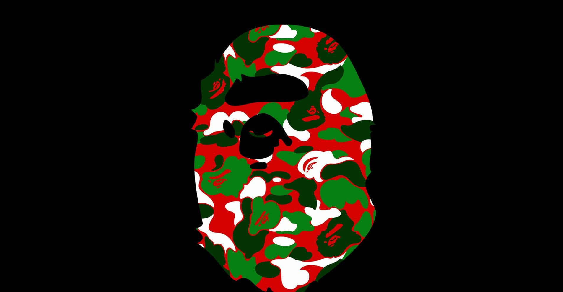 A Bathing Ape Camo Mask Wallpaper