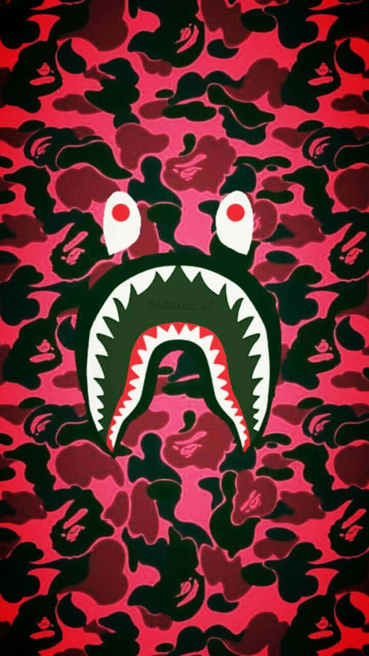 A Bathing Ape Shark Camo Wallpaper Wallpaper