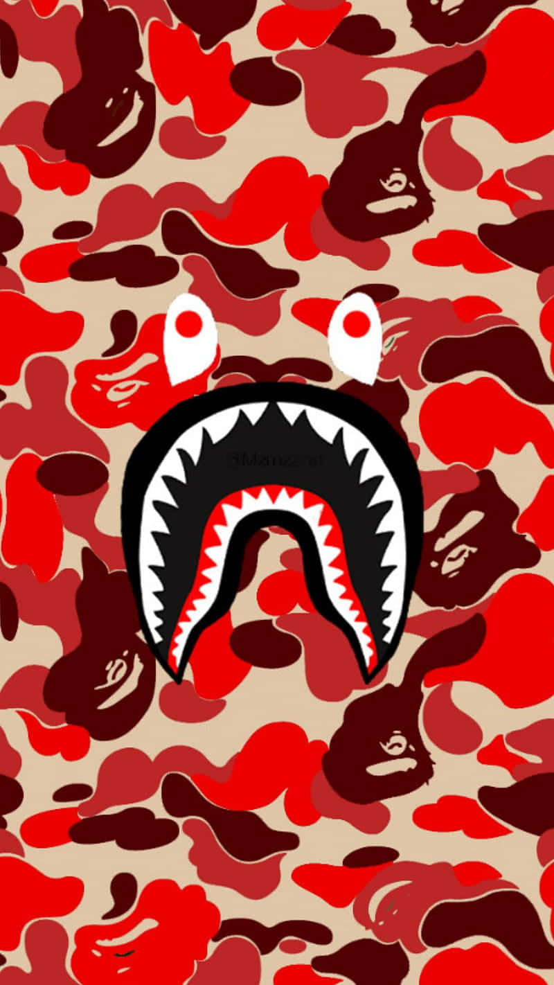 A Bathing Ape Shark Camo Wallpaper Wallpaper