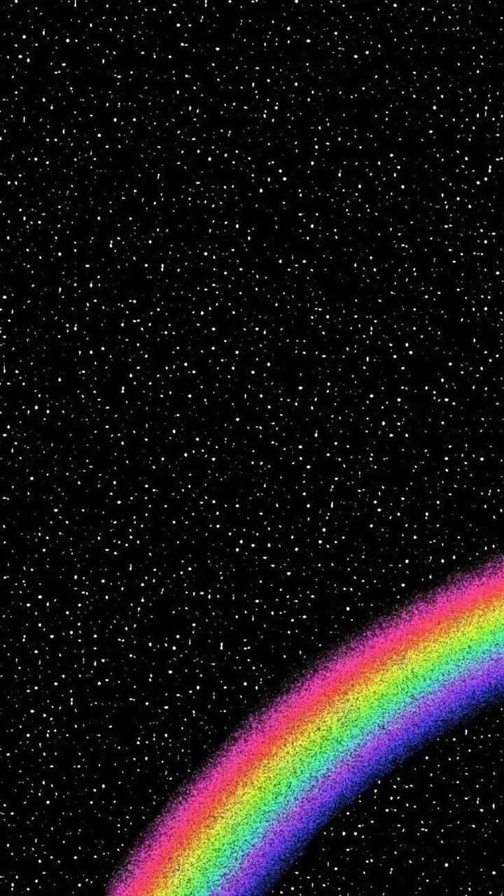 A Beautiful Black Rainbow Stretching Across The Sky Wallpaper