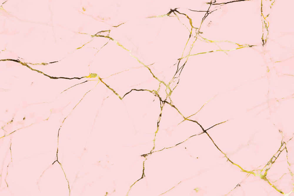 A Beautiful Combination Of Light Pink And Gold Wallpaper