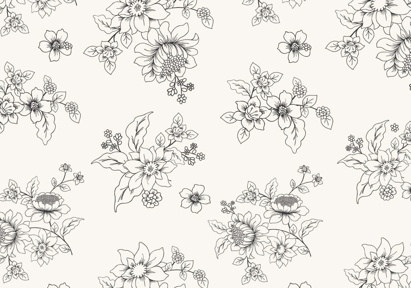 A Beautiful, Intricately Detailed Flower Drawing. Wallpaper