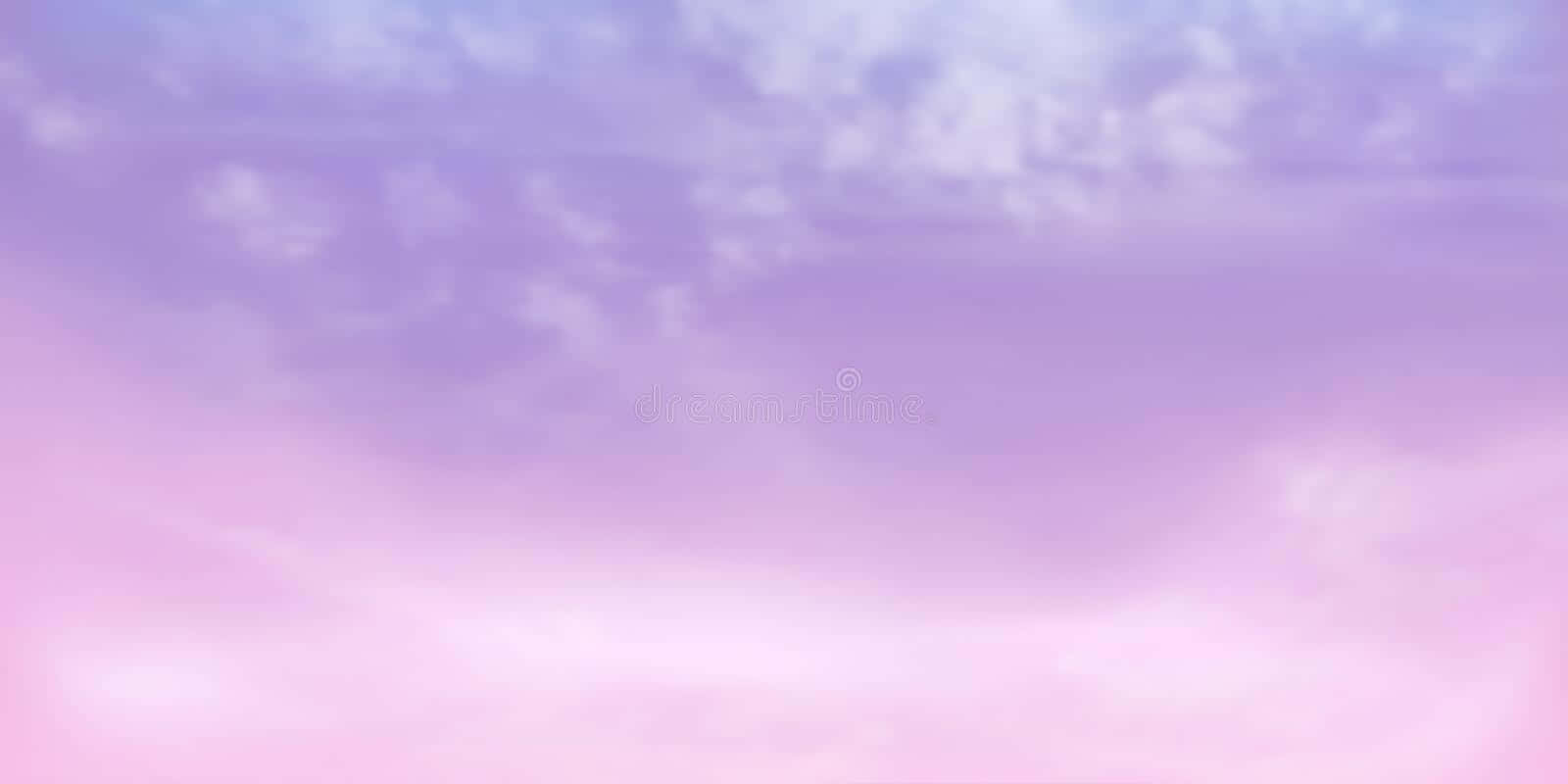 A Beautiful Pastel Pink And Purple Sunrise Sky. Wallpaper