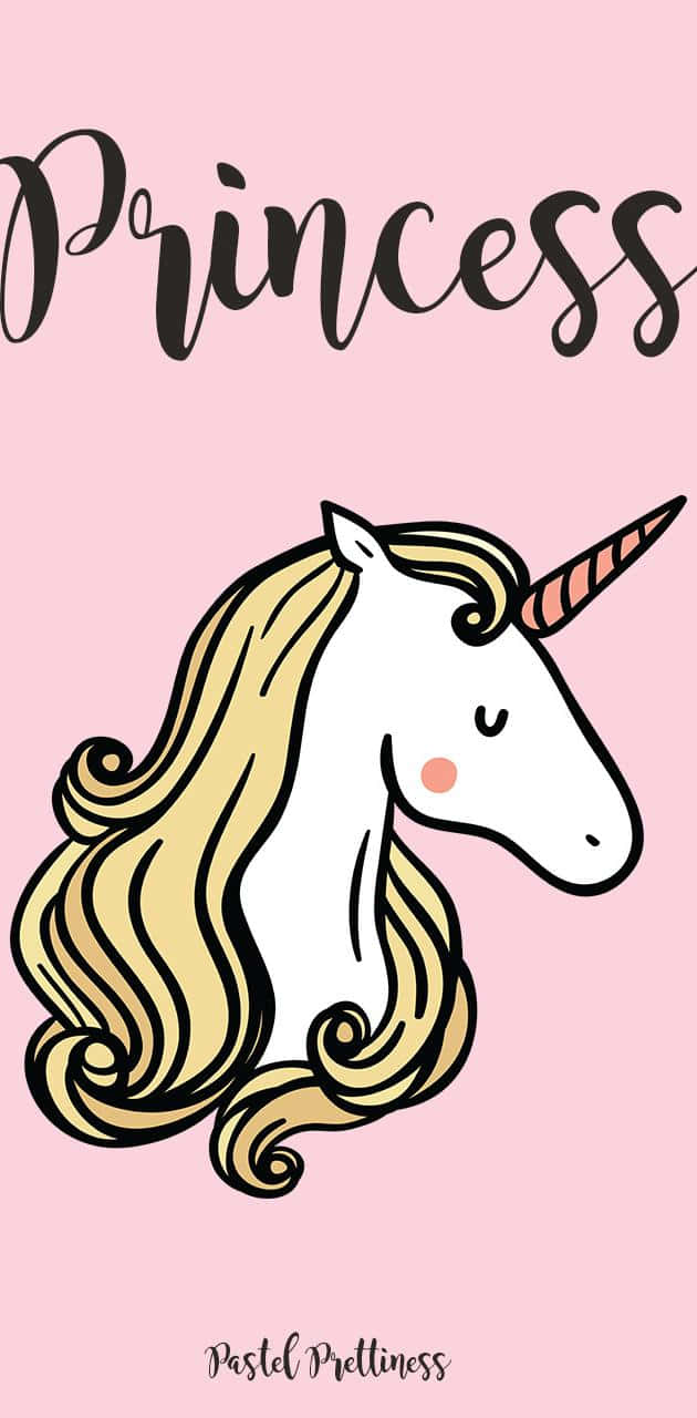 A Beautiful Pastel Unicorn, Ready And Waiting For A Magical Adventure Wallpaper