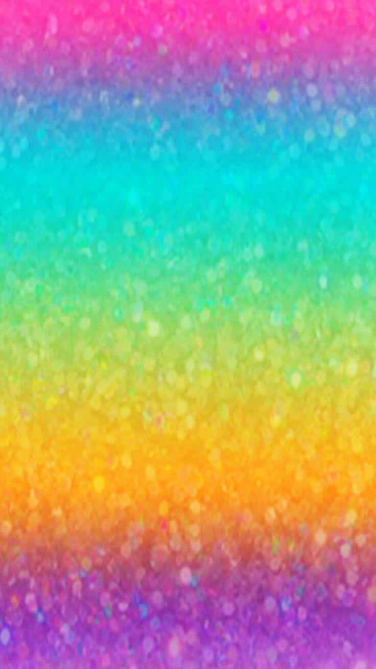 A Beautiful Rainbow Of Glitter Particles. Wallpaper