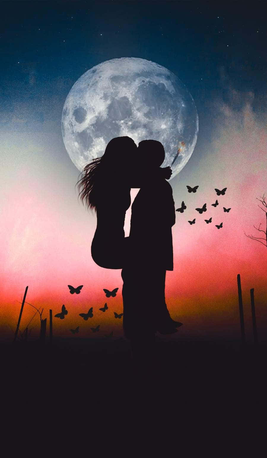 A Beautiful Romantic Moment Wallpaper