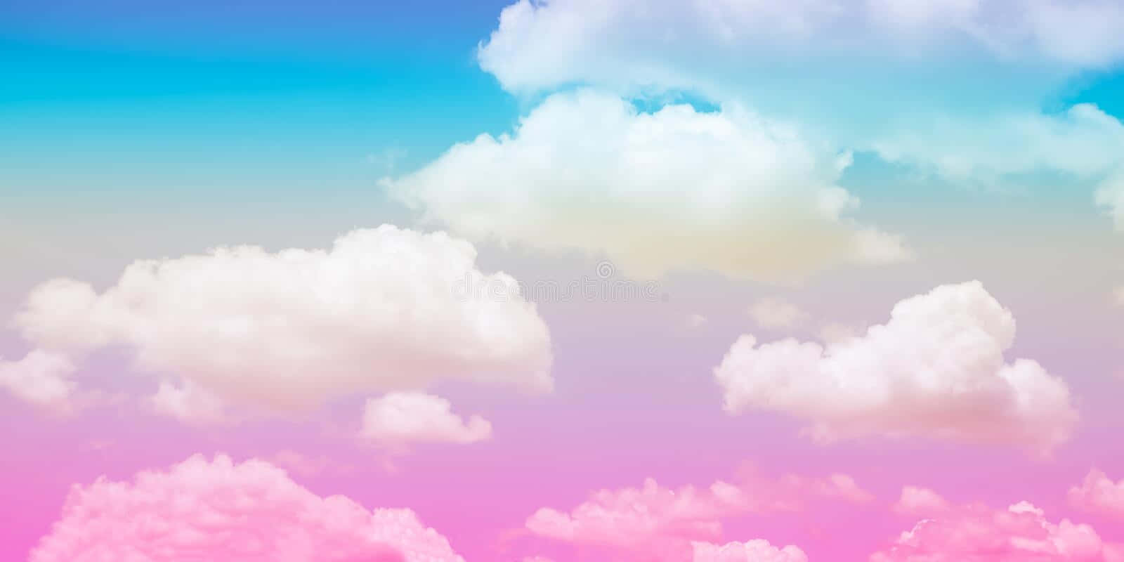 A Beautiful Sunrise Of Shades Of Pink, Blue And White Wallpaper