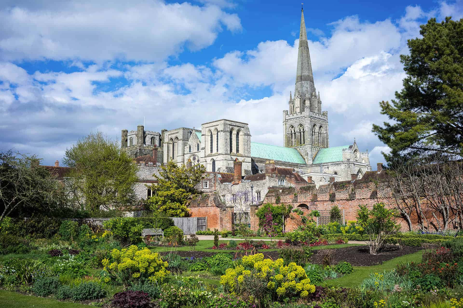 A Beautiful View Of Chichester Cathedral Wallpaper