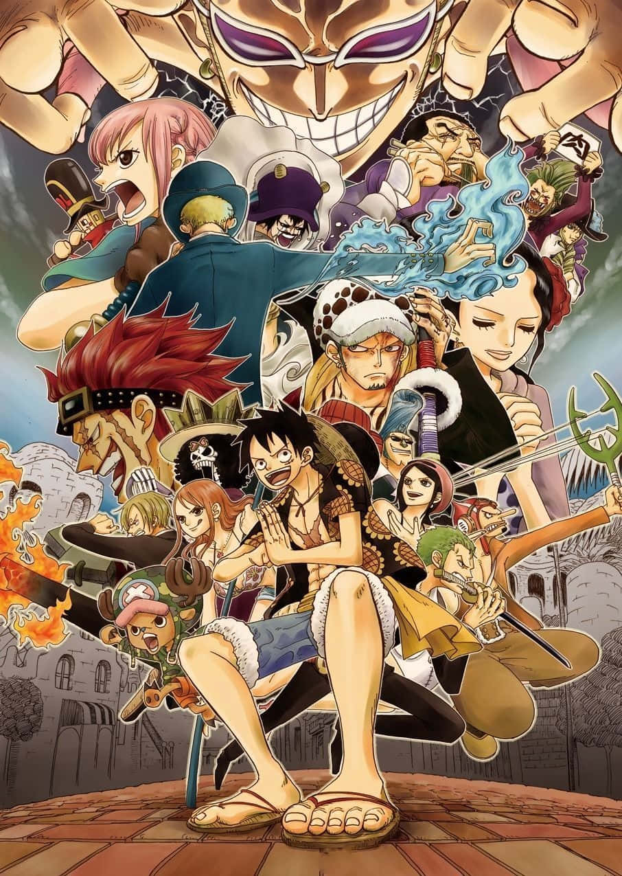 A Beautiful View Of Dressrosa, The Colorful Kingdom Wallpaper