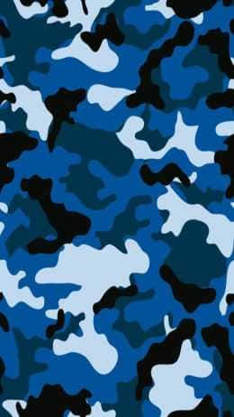 A Blue And Black Camouflage Pattern Wallpaper