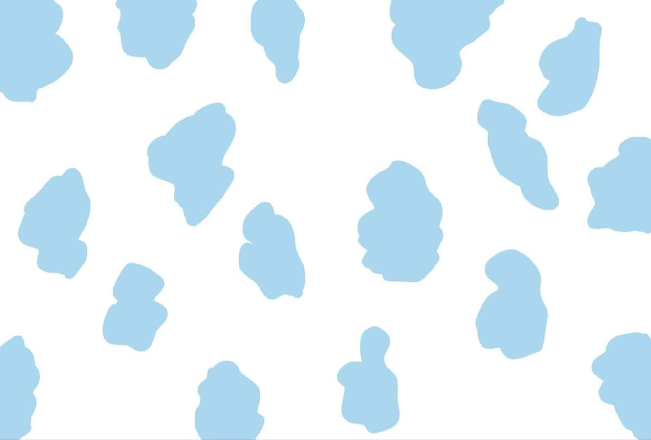 A Blue And White Pattern With A Cow Print Wallpaper