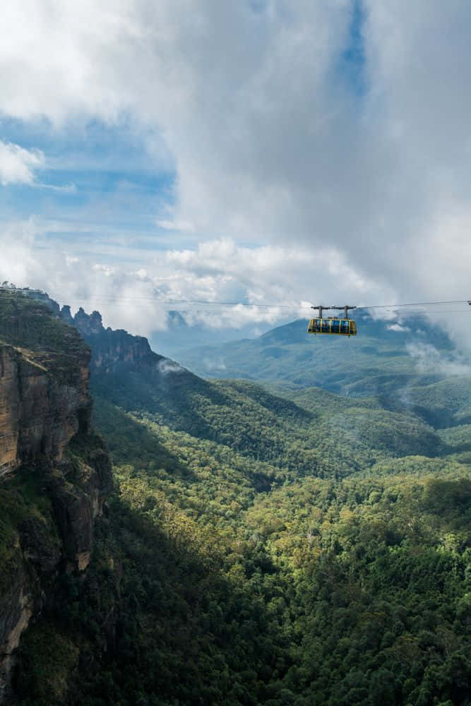 A Breathtaking View Of Blue Mountains National Park Wallpaper