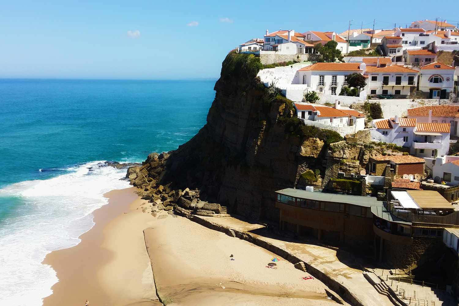 A Breathtaking View Of Portuguese Beach Wallpaper