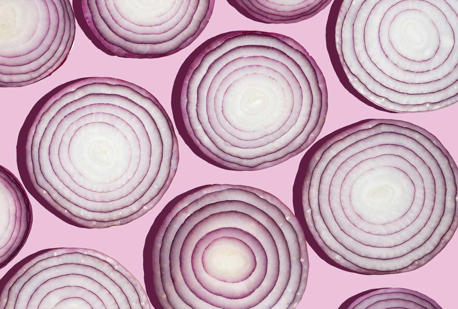 A Bunch Of Plump Purple Onions Wallpaper