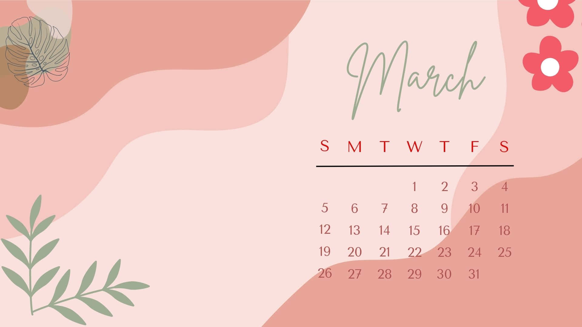 A Calendar Of March 2023 Wallpaper