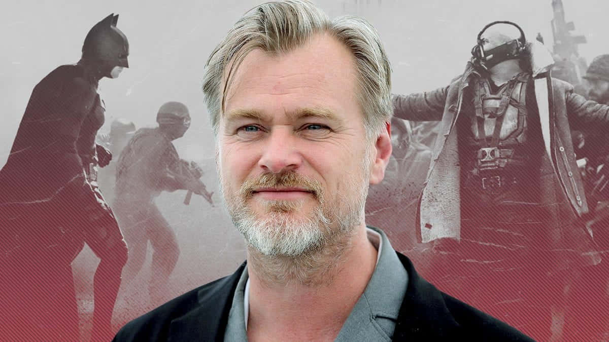 A Candid Portrait Of Christopher Nolan Wallpaper