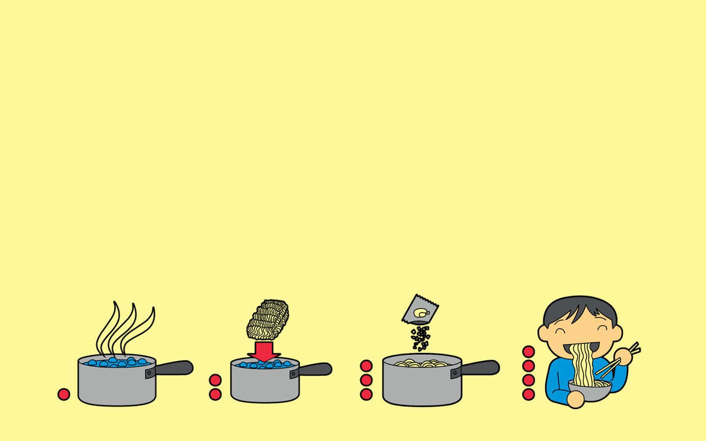 A Cartoon Illustration Of A Man Cooking Soup Wallpaper