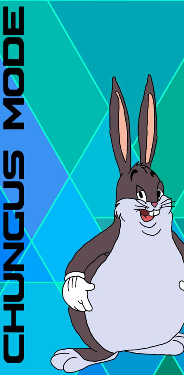 A Cartoon Rabbit With The Words Chunus Mode Wallpaper