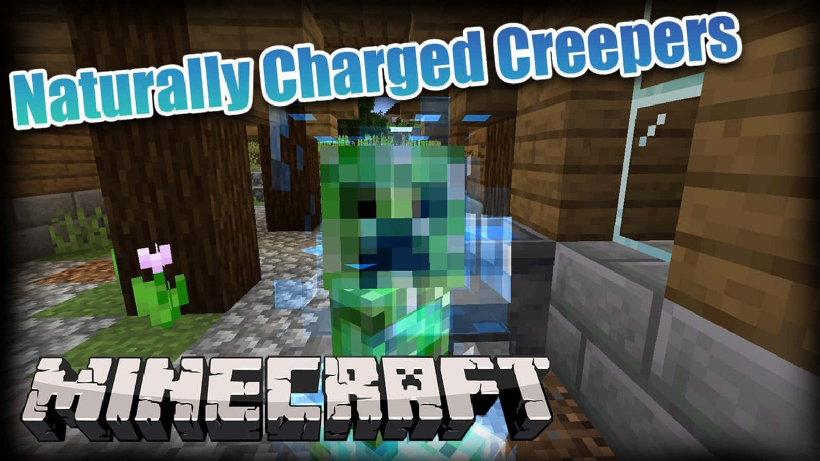 A Charged Creeper Illuminating In The Dark Wallpaper