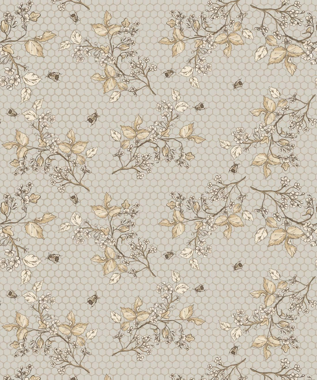 A Classic Illustration Of A Vintage Bee Wallpaper