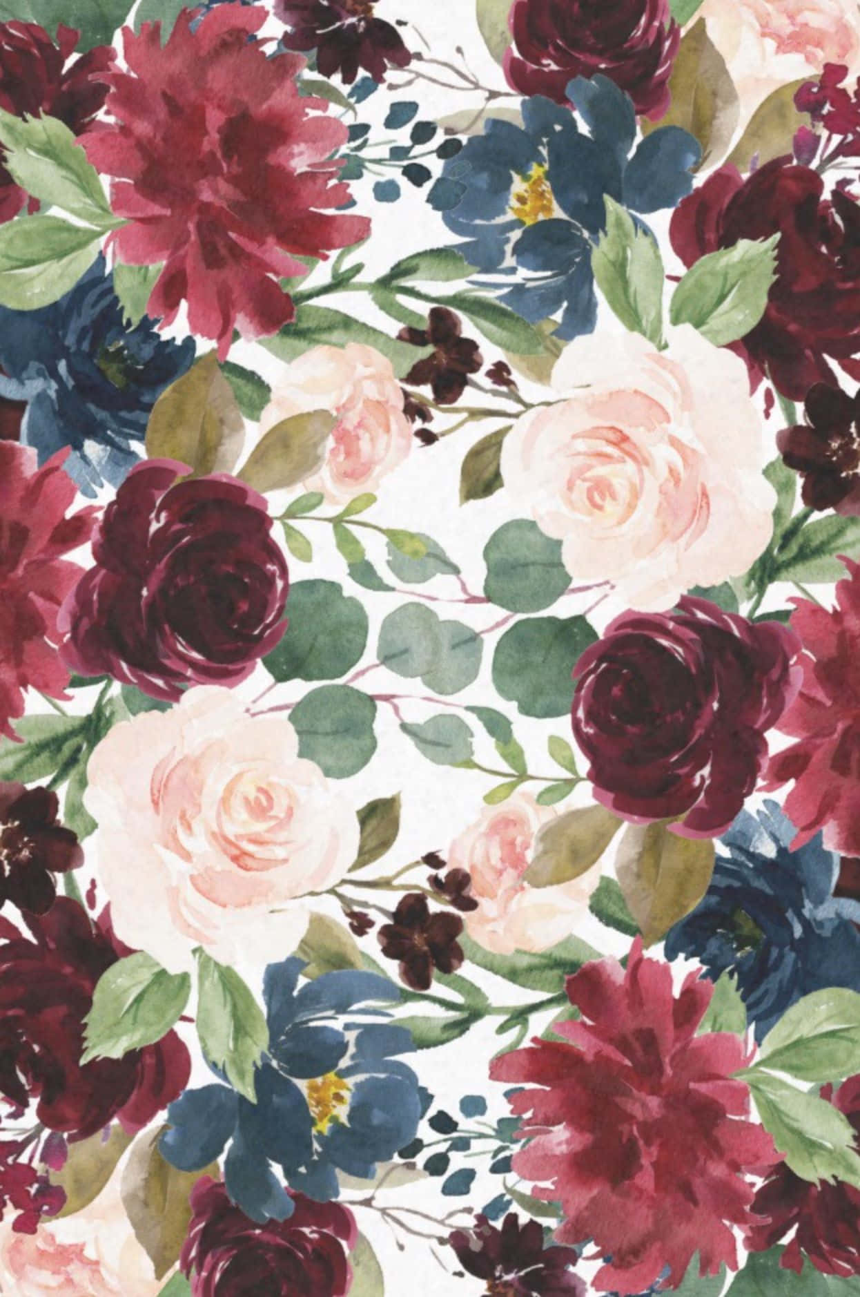 A Close Up Of A Beautiful Burgundy Flower Wallpaper