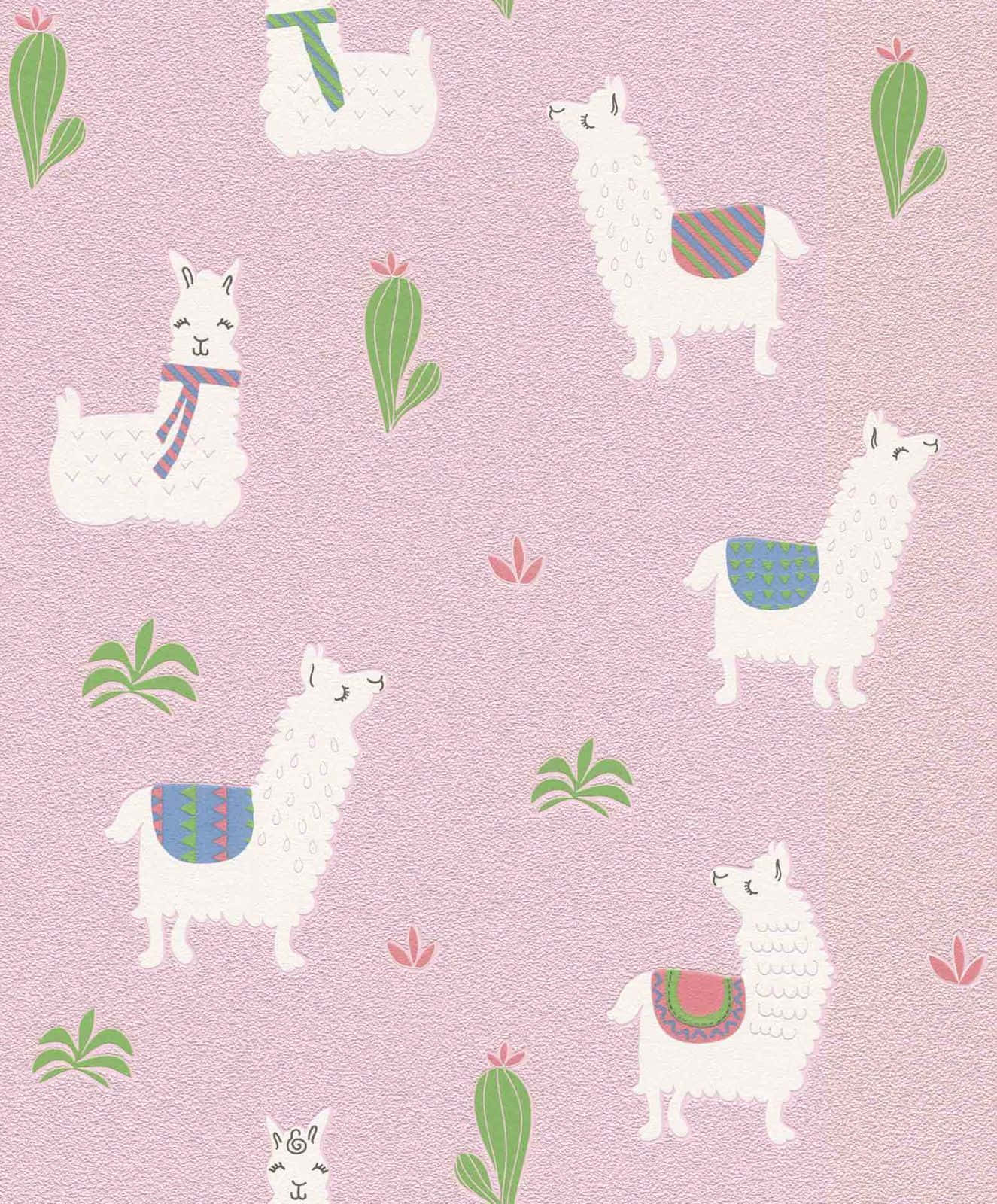 A Close-up Of An Adorable Llama Wallpaper