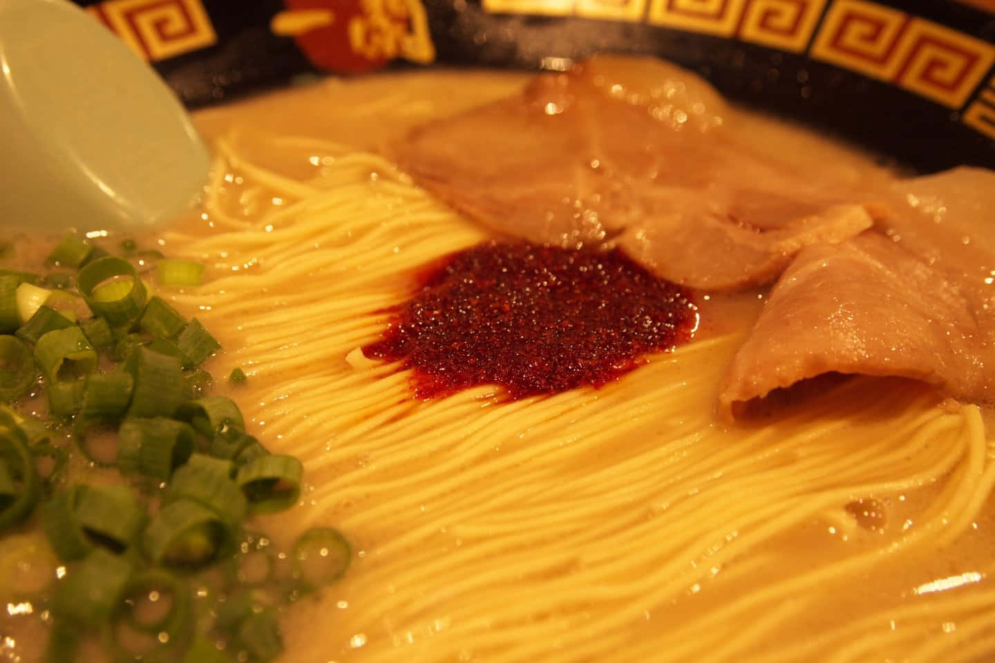 A Close-up Shot Of Raw Ramen Noodles Ready To Be Cooked. Wallpaper